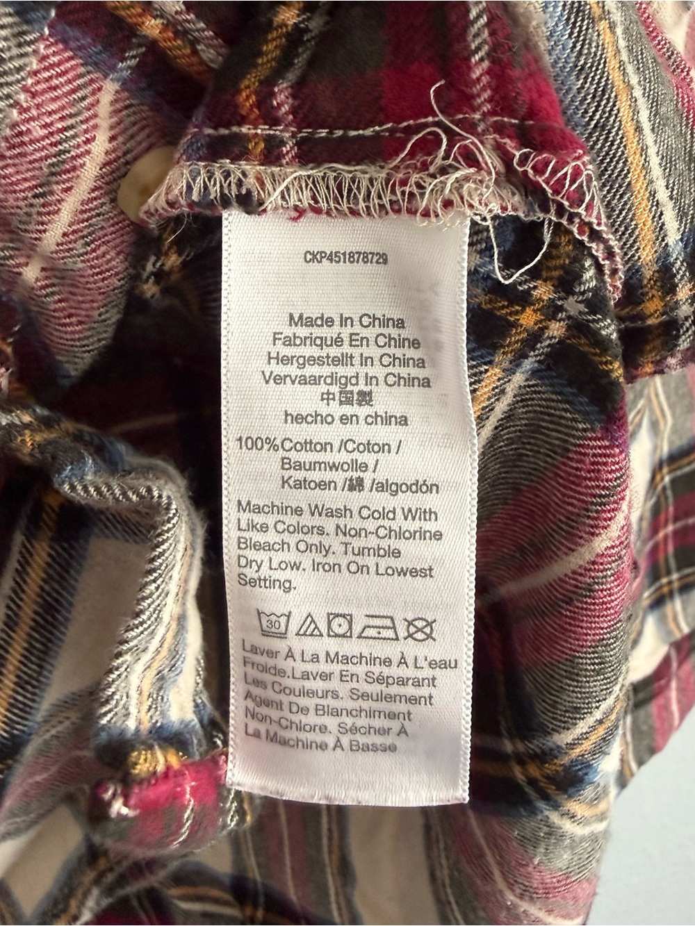 Madewell Women’s Oversized Flannel Ex-Boyfriend Shirt - Size Medium - Picture 3 of 5